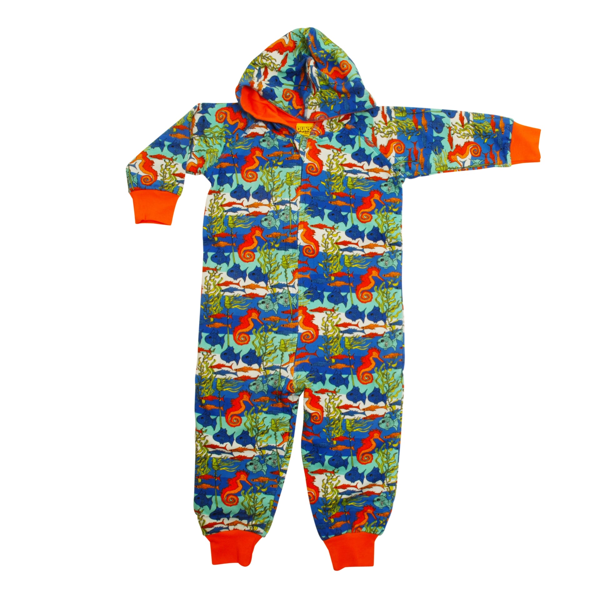 DUNS Sweden Lined Suit with Hood Seahorses