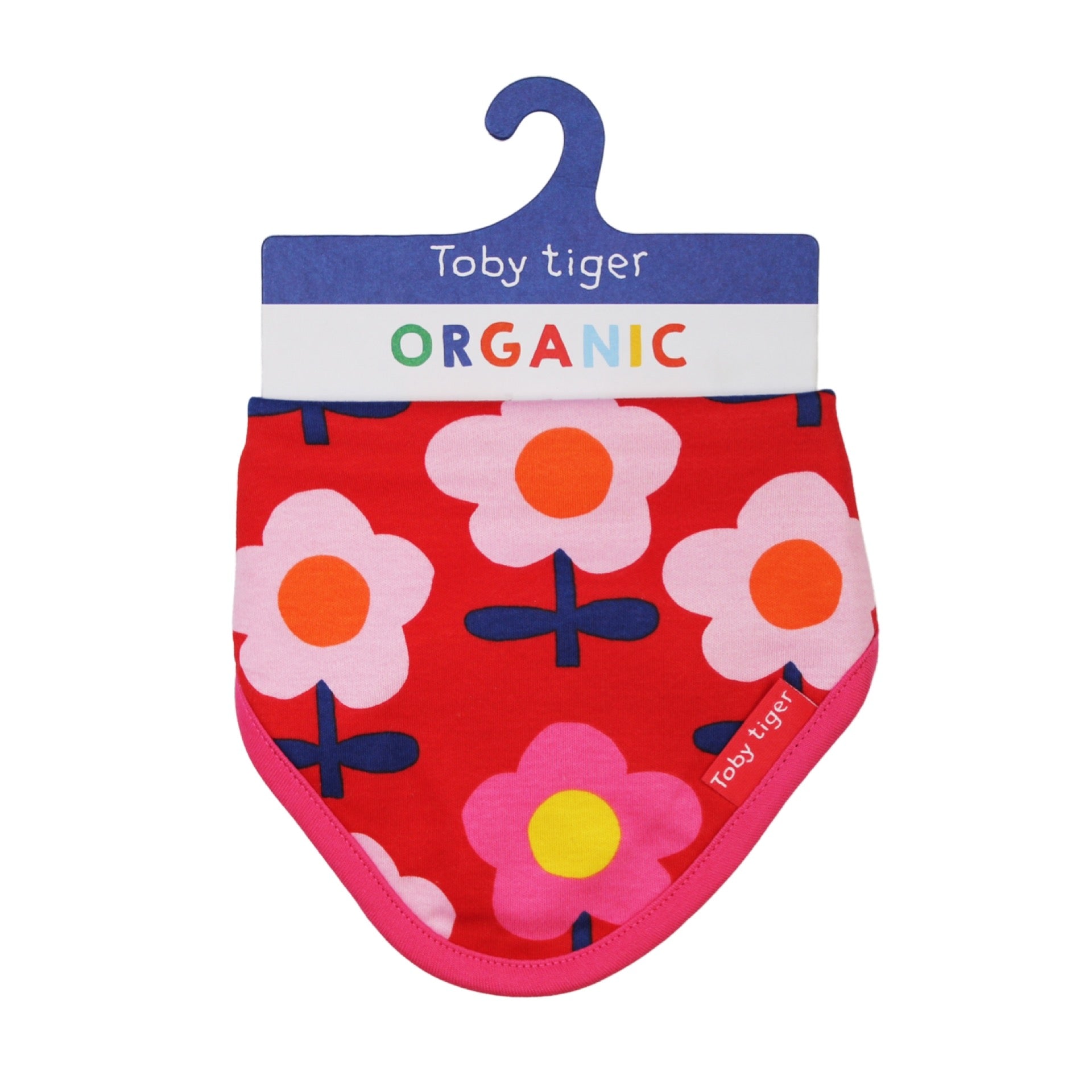 Toby Tiger Dribble Bib Flower