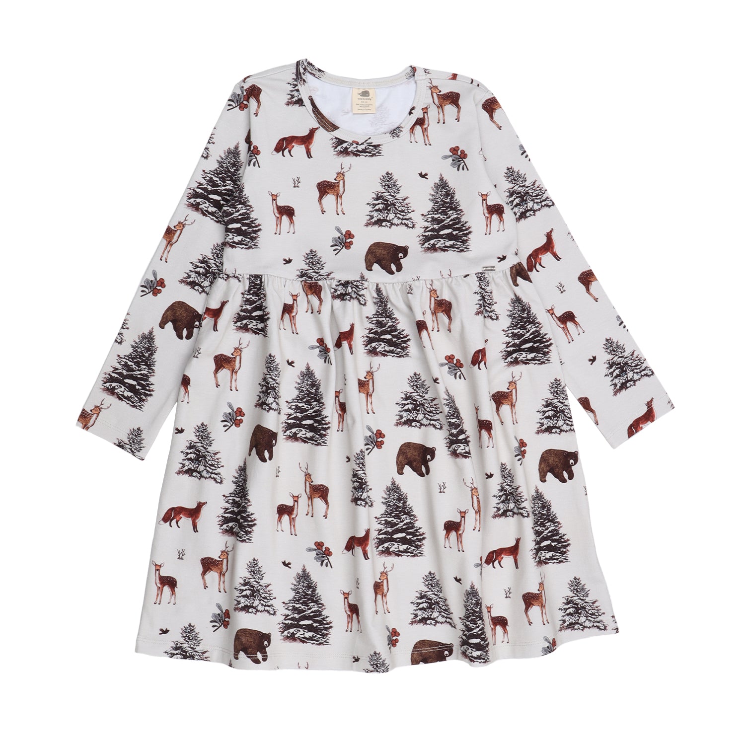 Walkiddy Dress LS Winter Wonderland