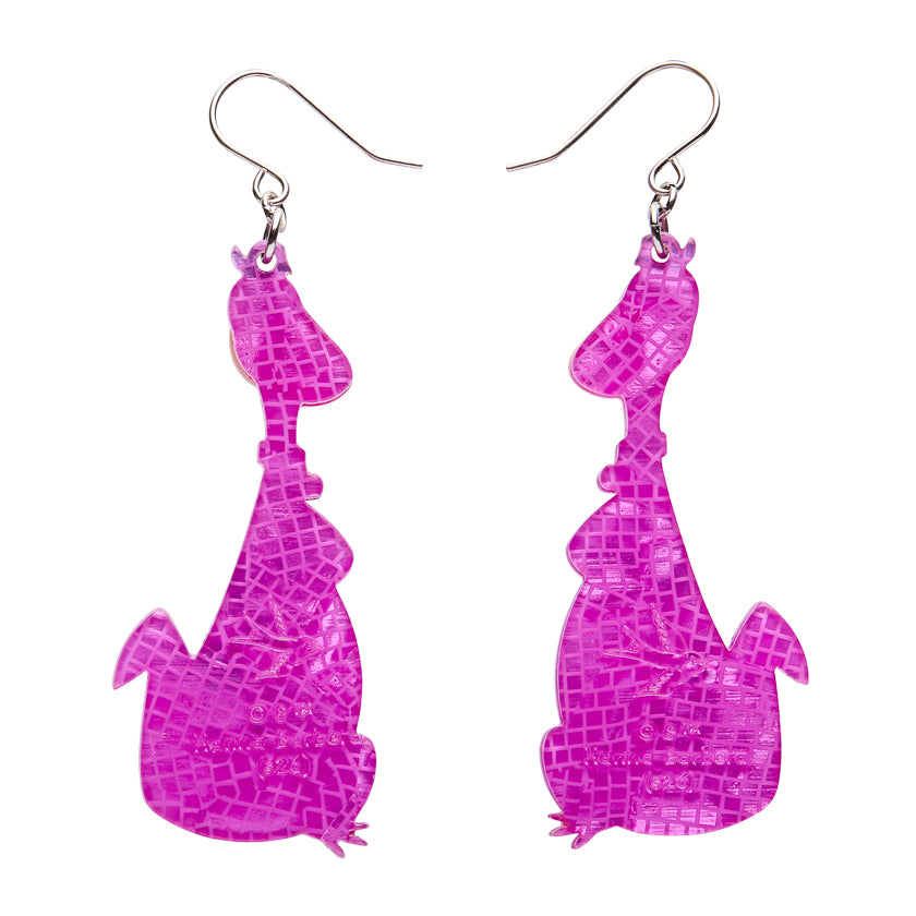 Erstwilder Dino Flinstone Drop Earrings
