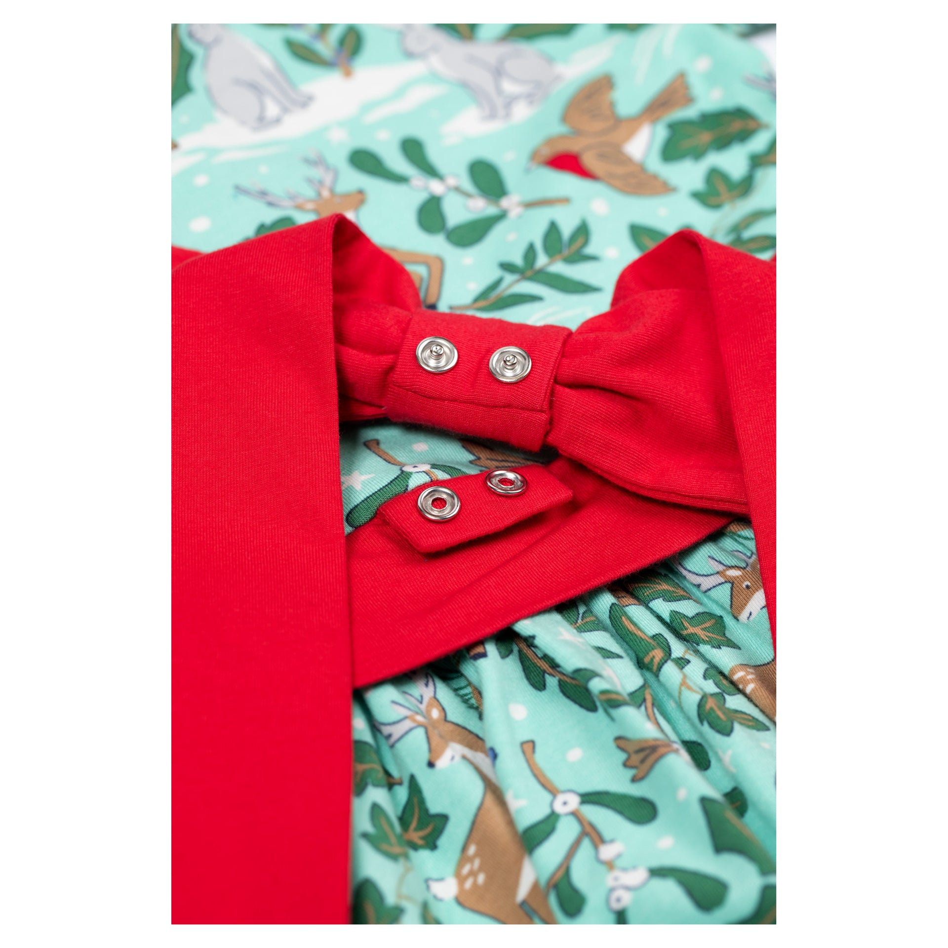 Frugi Party Skater Dress Festive Forest