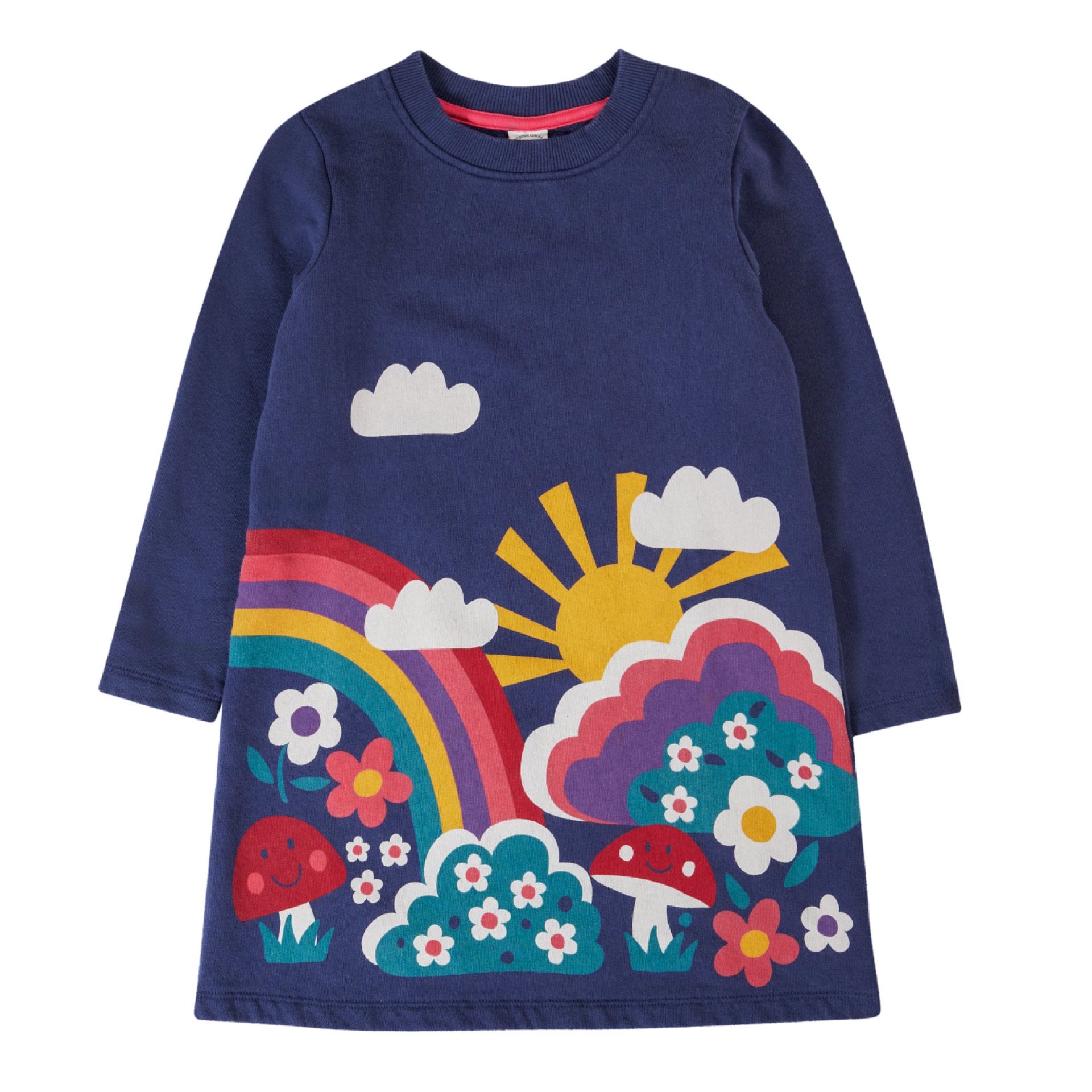 Frugi Kari Dress Navy/Rainbow