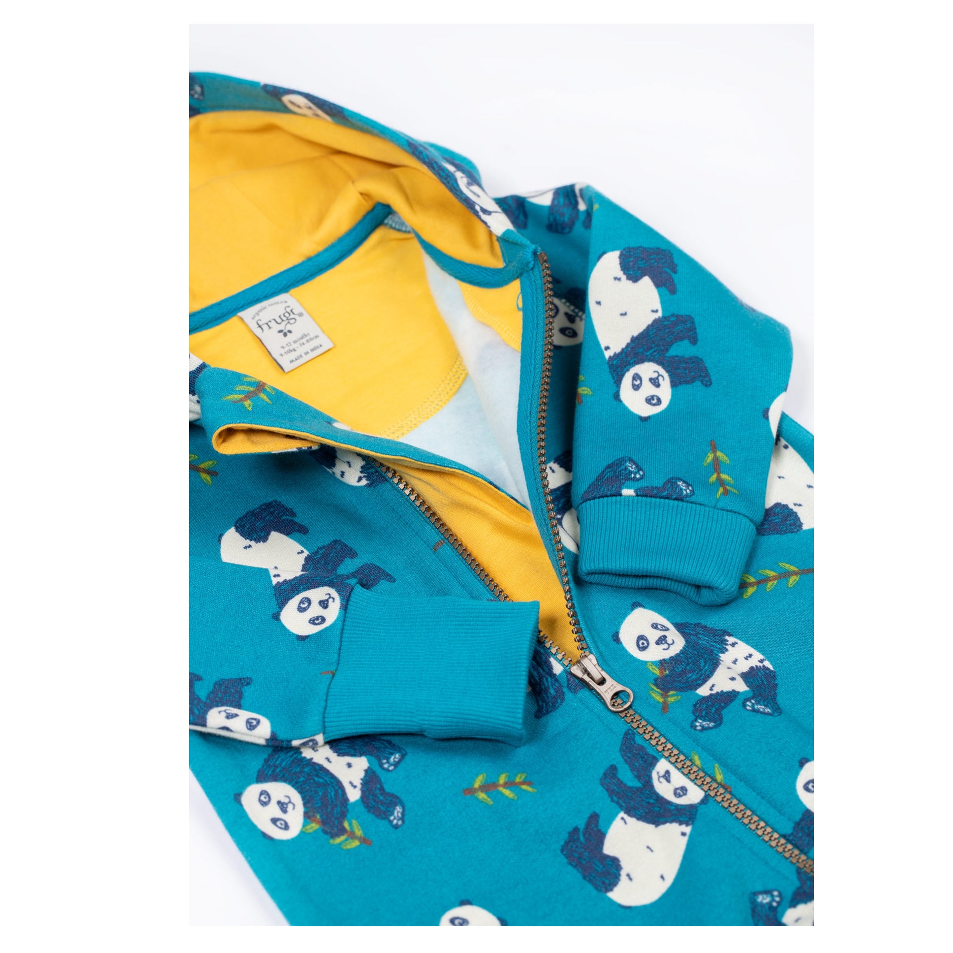 Frugi Snuggle Suit Panda Pals