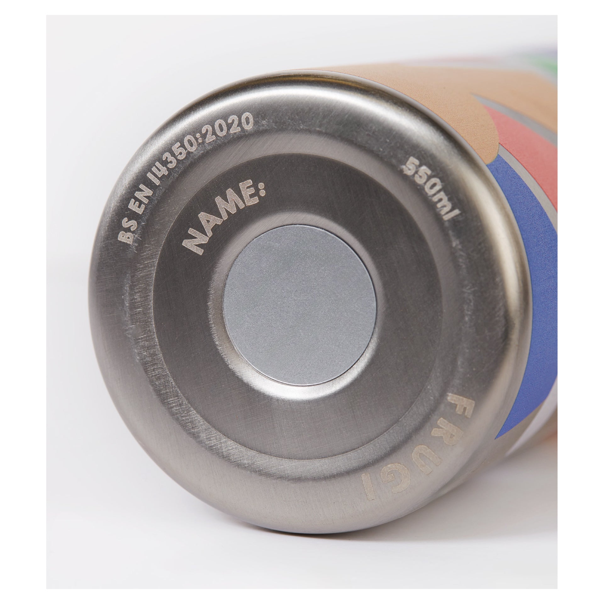 Frugi Insulated Water Bottle Rainbow Skies