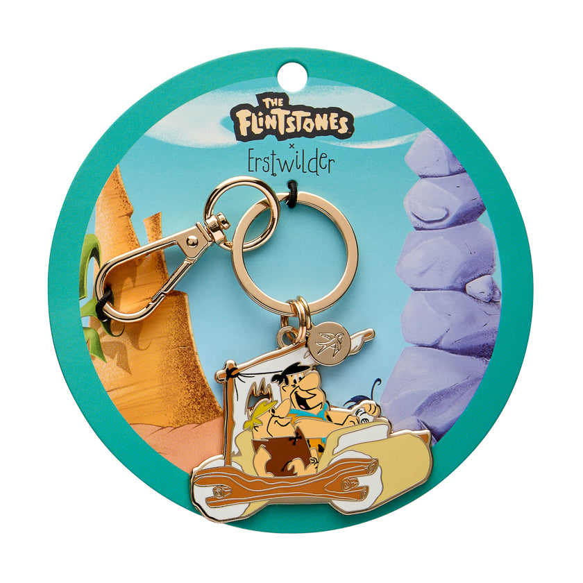 Erstwilder The Flintmobile Enamel Key Ring — Little Tiger Togs