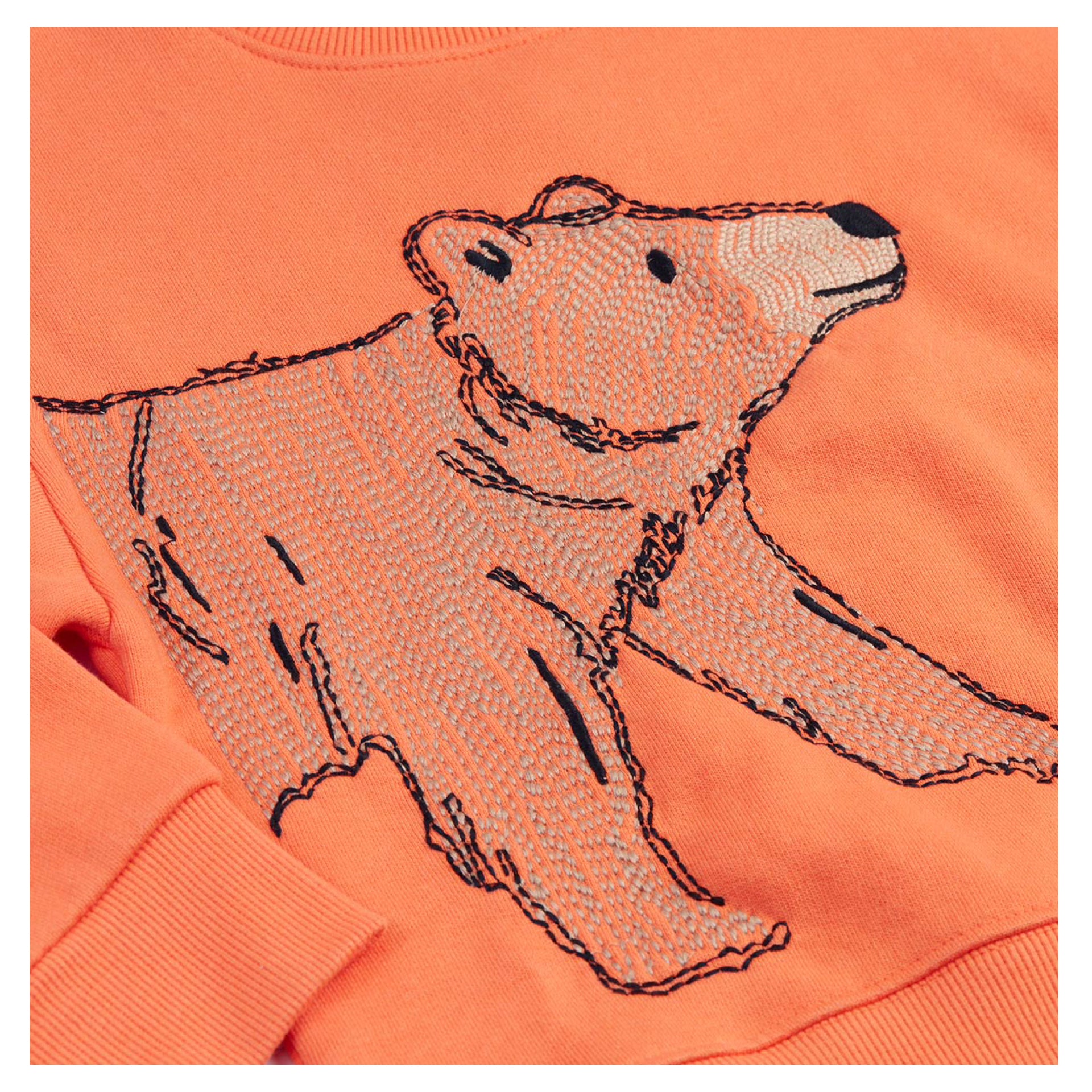 Frugi Superb Stitched Sweatshirt Salamander/Bear