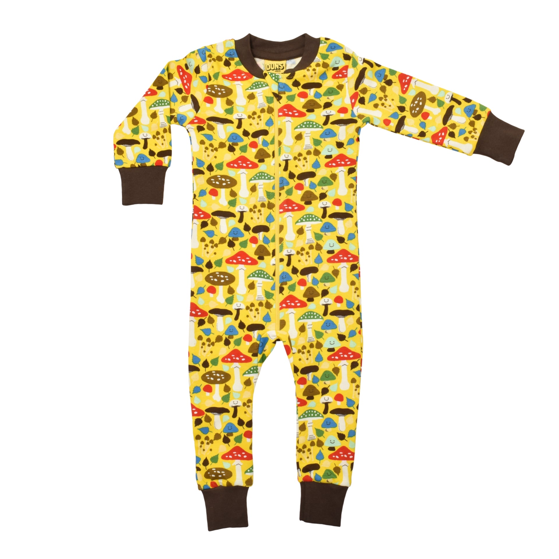 DUNS Sweden Zipsuit Mushrooms Yellow