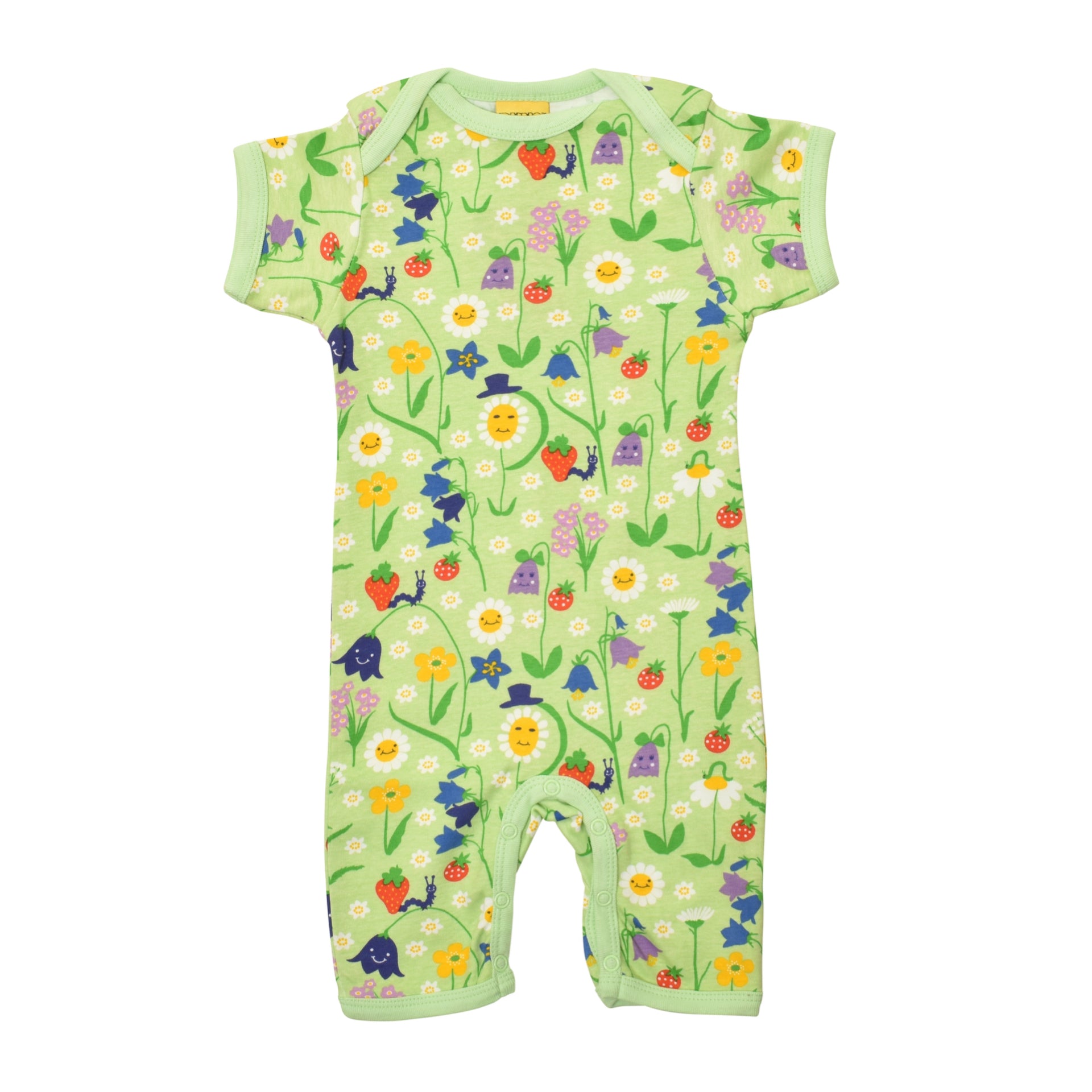 DUNS Sweden Summer Suit Happy Flower Patina Green
