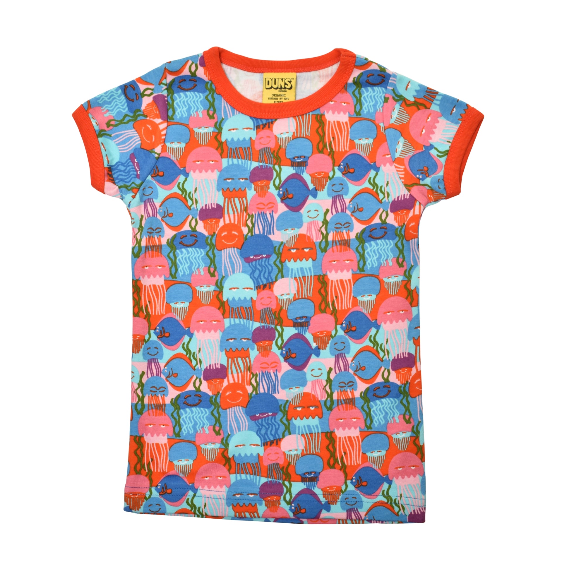 DUNS Sweden Top SS Jellyfish Blue/Red