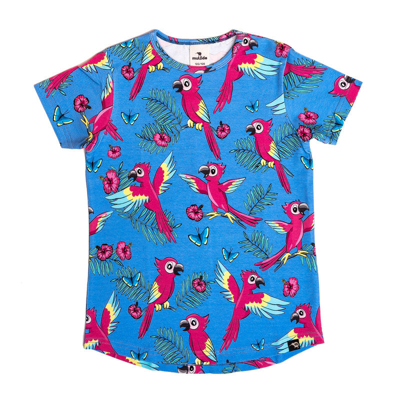Mullido T-Shirt SS Blue Parrot