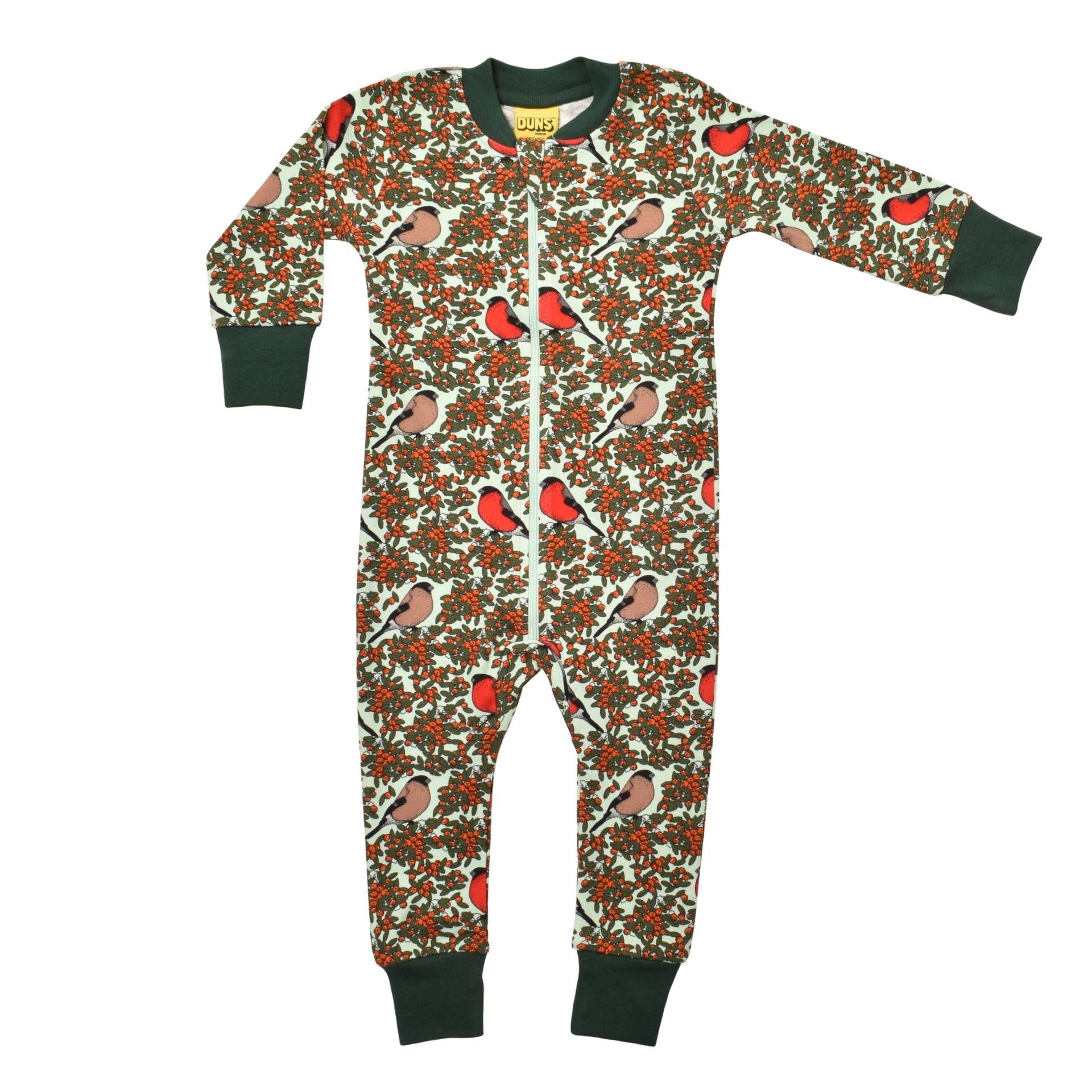 DUNS Sweden Zipsuit Bullfinch Honeydew Blue