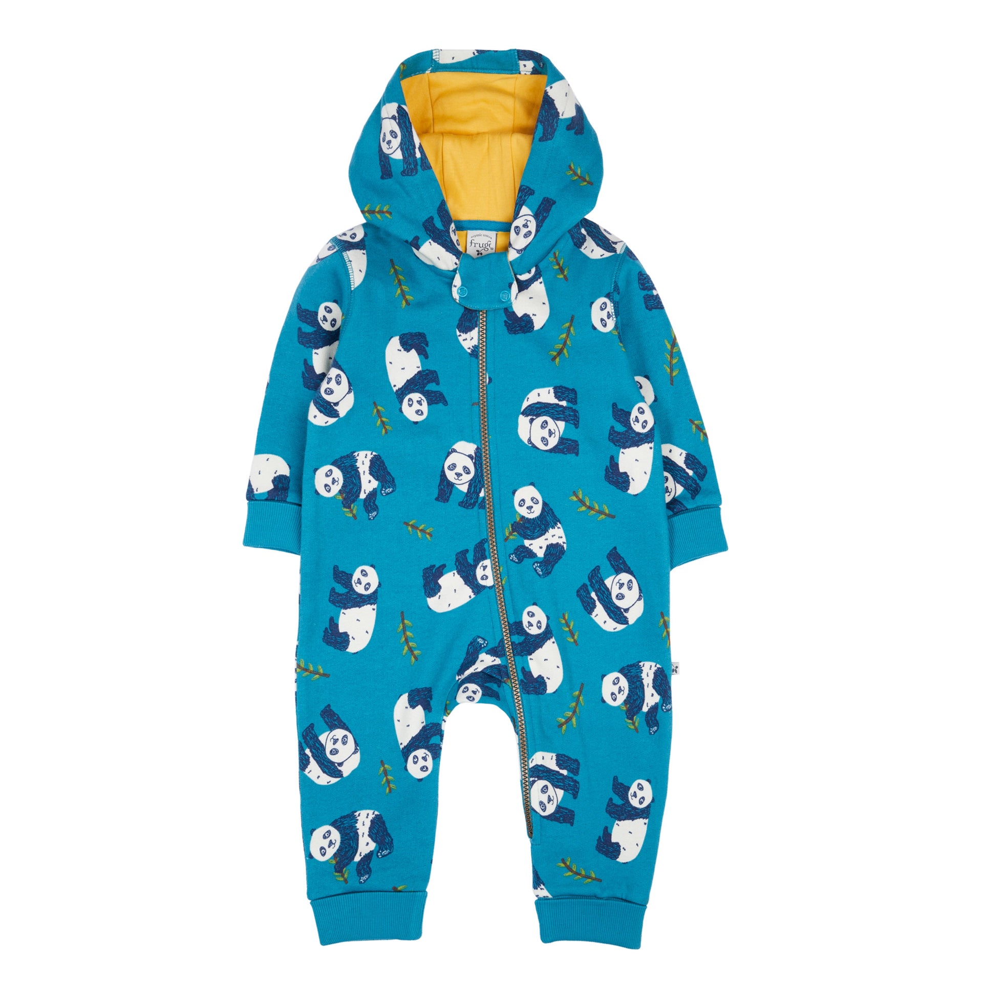 Frugi Snuggle Suit Panda Pals