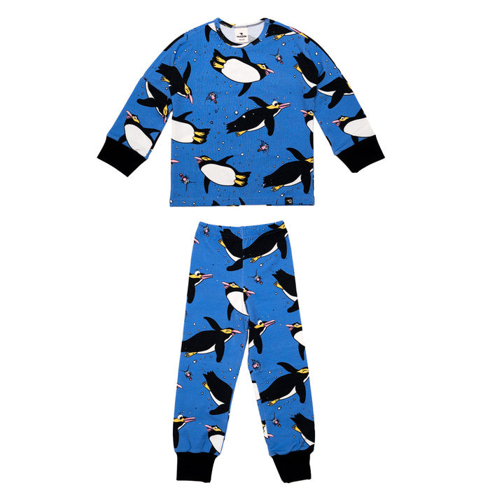 Mullido Pyjama Set LS Blue Hoiho