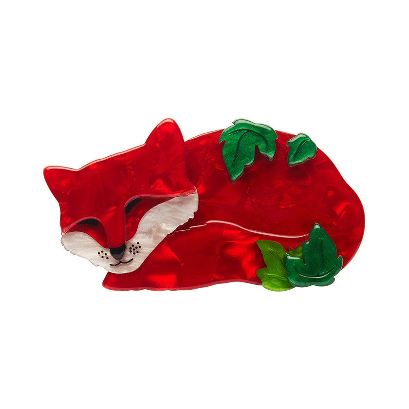 Erstwilder Snoozing Fox Brooch