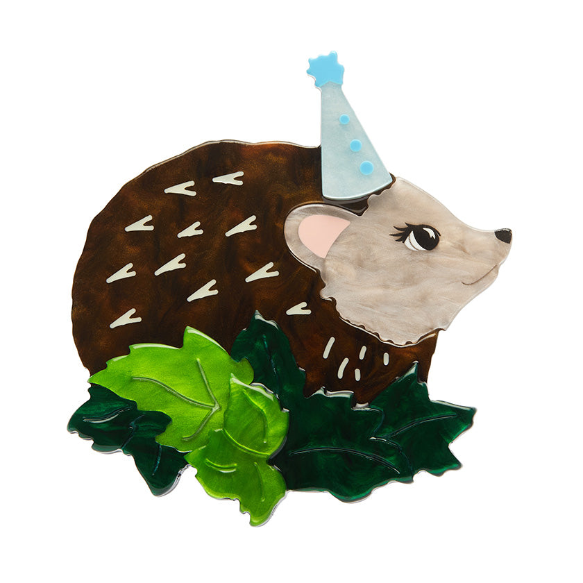 Erstwilder Party Time Hedgehog Brooch