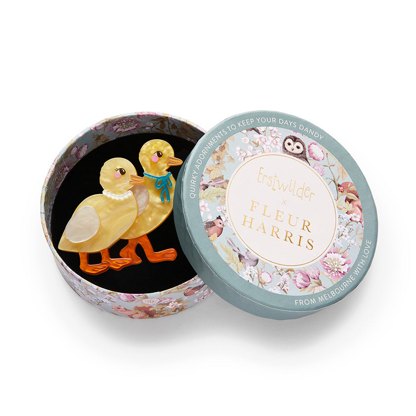 Erstwilder Well-Dressed Ducklings Brooch