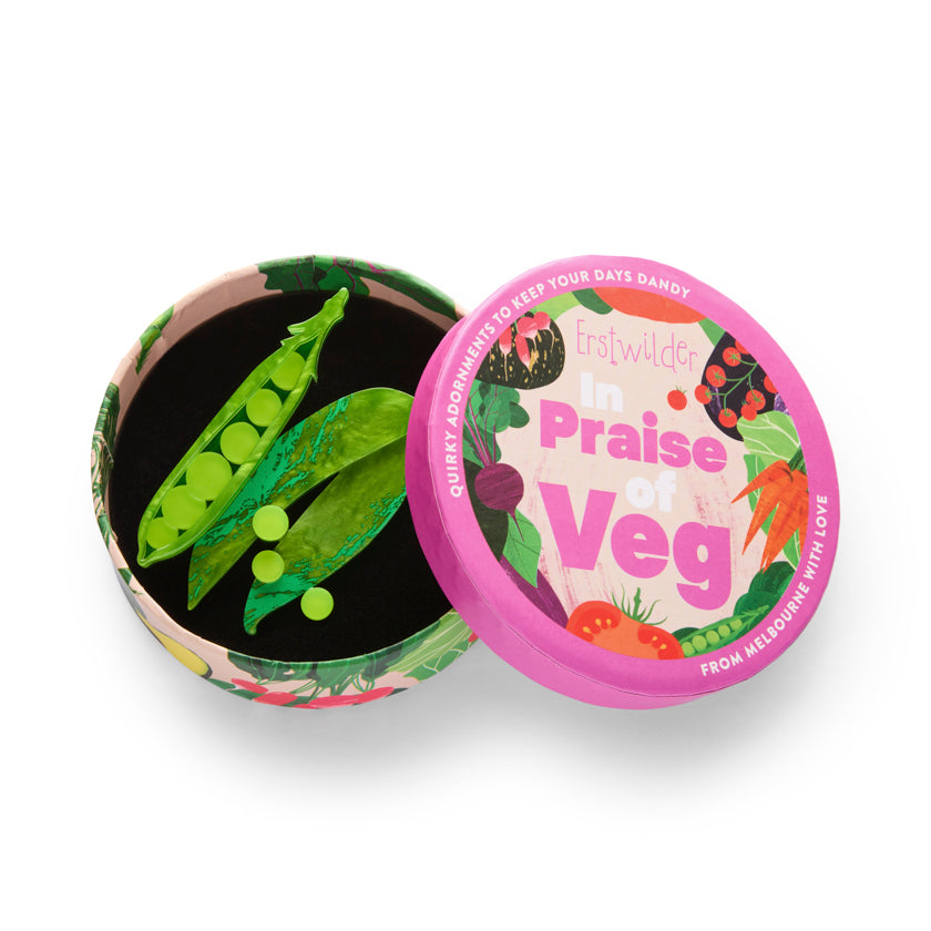 Erstwilder Peas Please Brooch