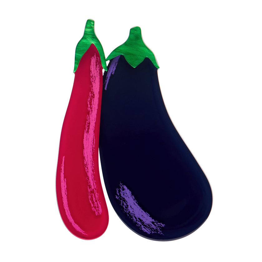 Erstwilder Eggplant Envy Brooch
