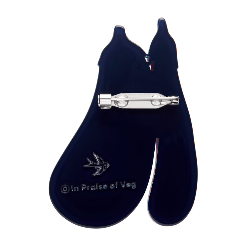 Erstwilder Eggplant Envy Brooch