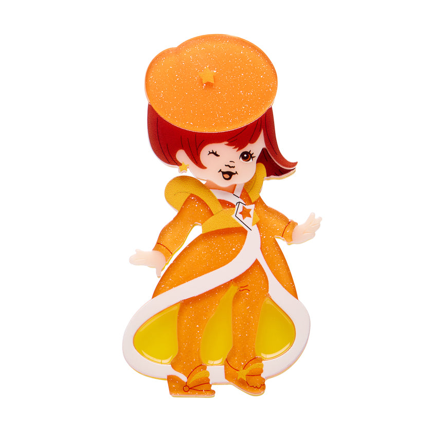 Erstwilder Lala Orange Brooch