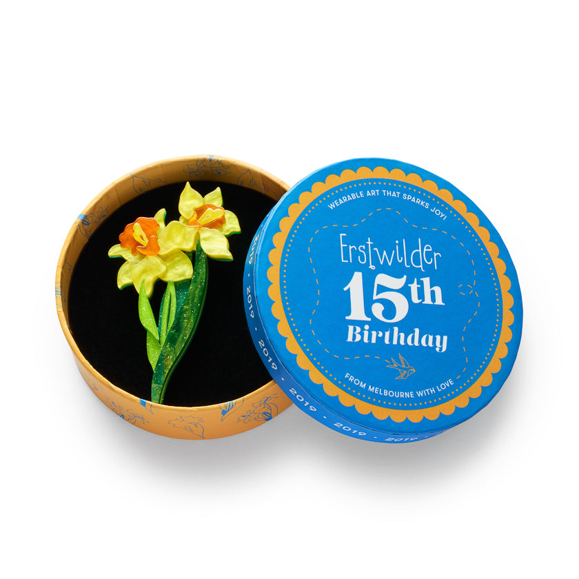 Erstwilder Garden Goddess Daffodil Brooch