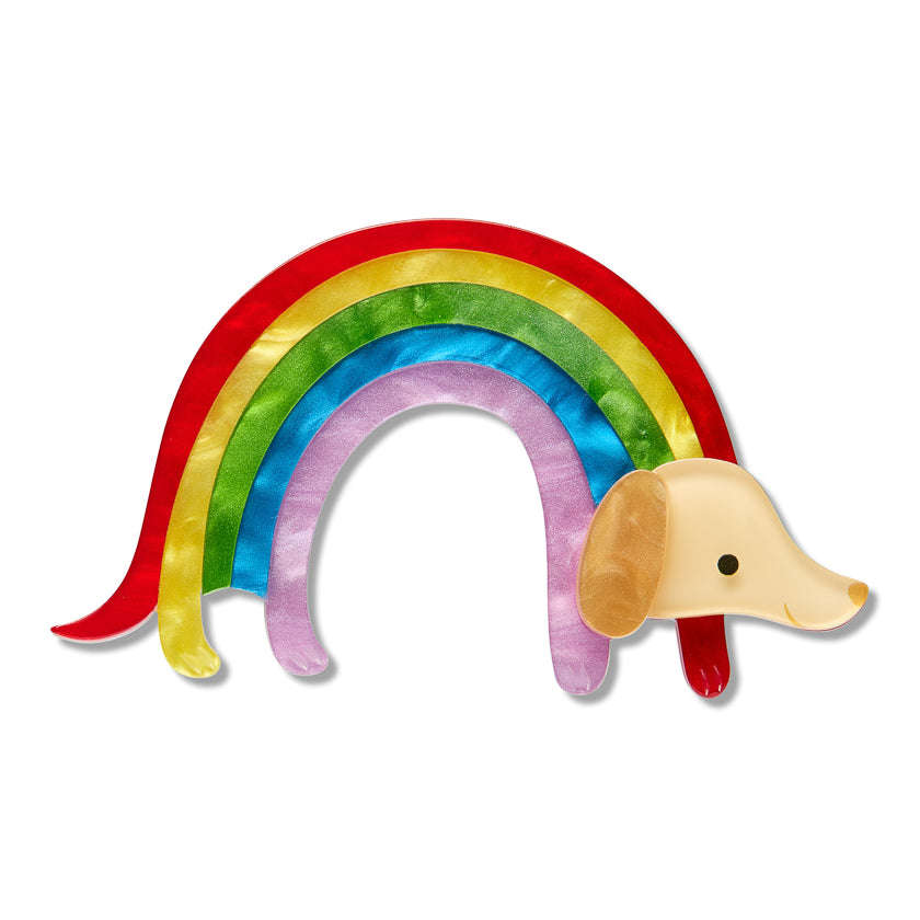 Erstwilder Rainbow Ruff Brooch