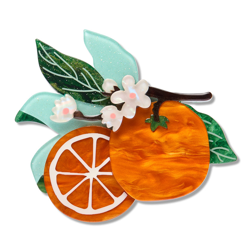 Erstwilder Orange Crush Brooch