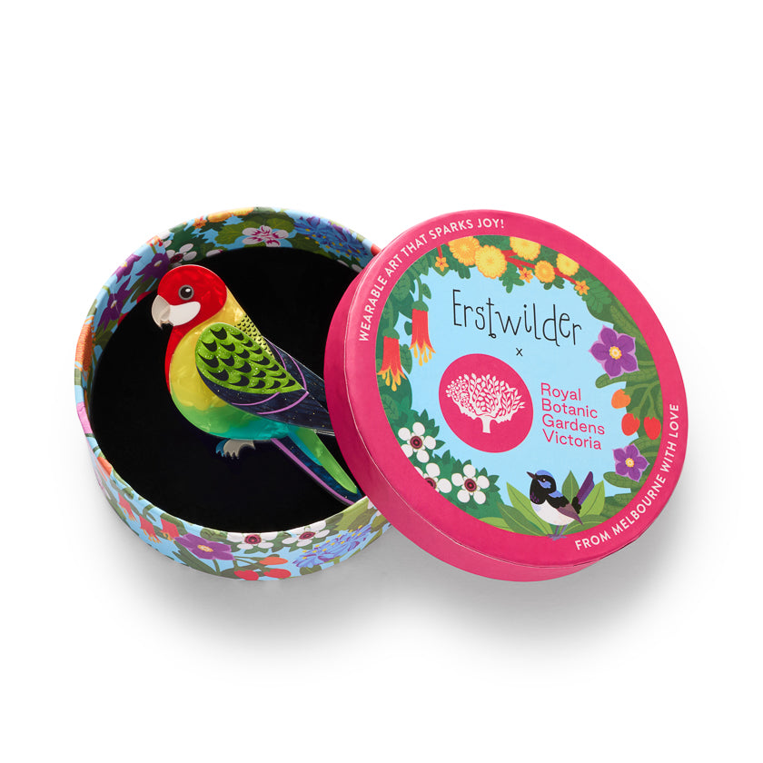 Erstwilder Eastern Rosella Brooch
