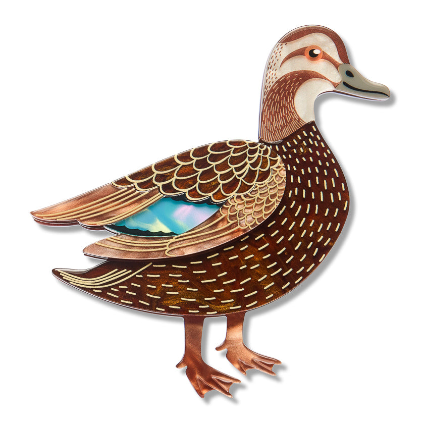 Erstwilder Pacific Black Duck Brooch