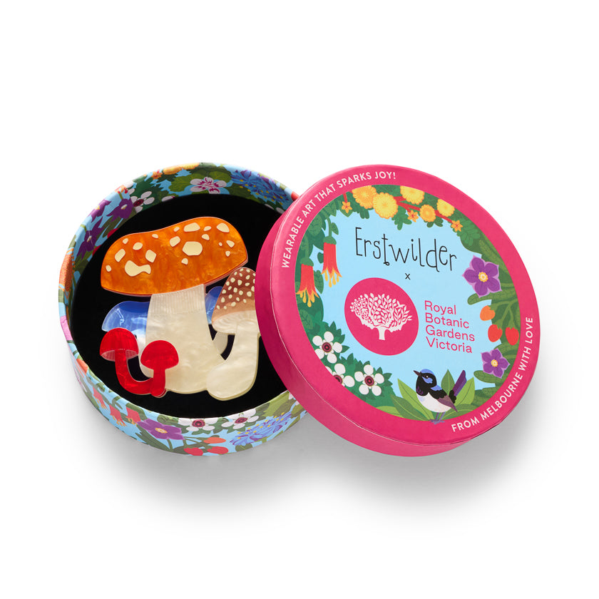 Erstwilder Native Mushroom Medley Brooch