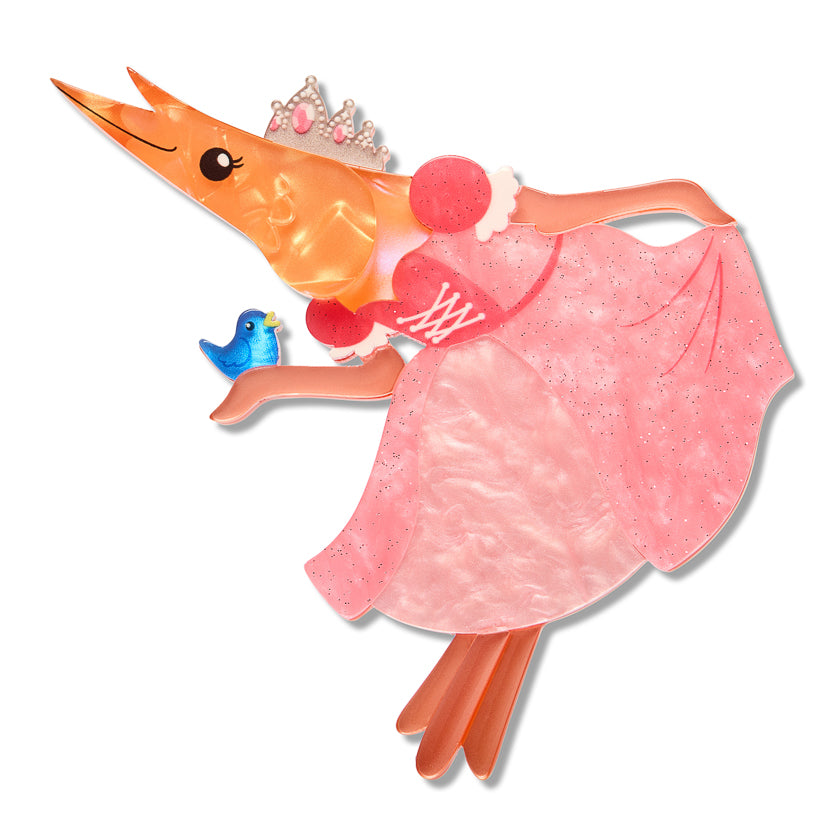 Erstwilder Pascal the Princess Prawn Brooch