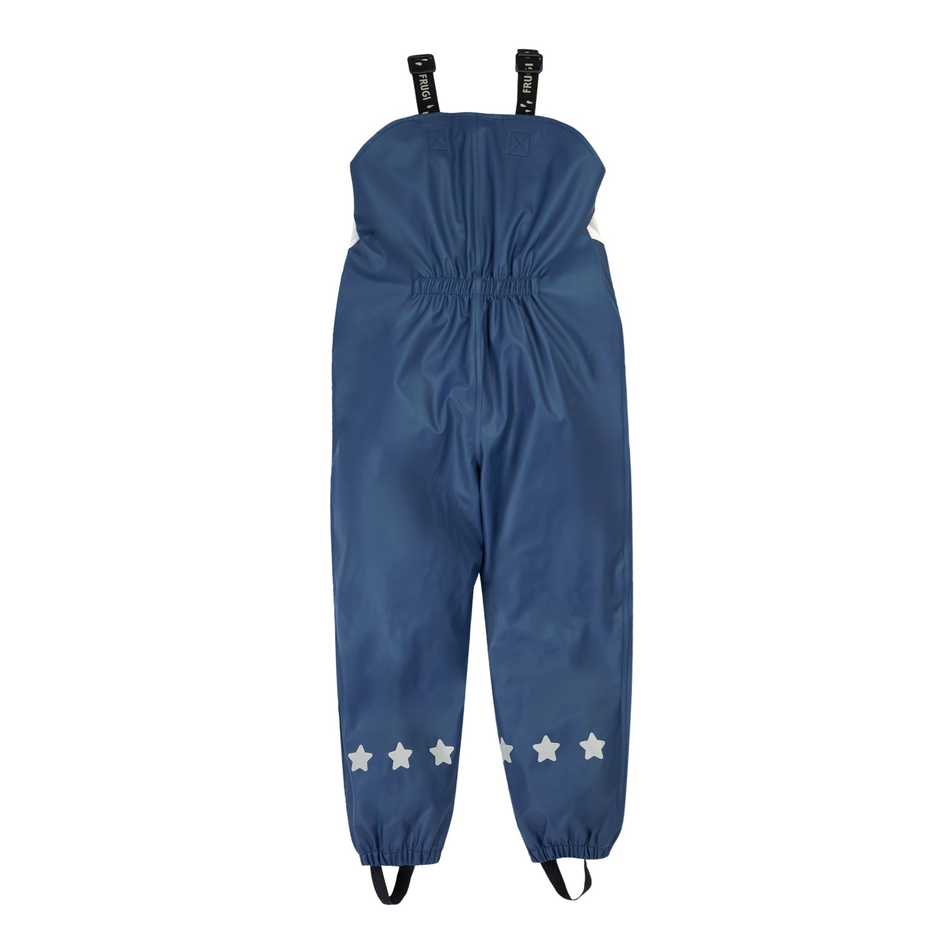 Frugi Character Puddle Buster Trousers Navy Blue Panda