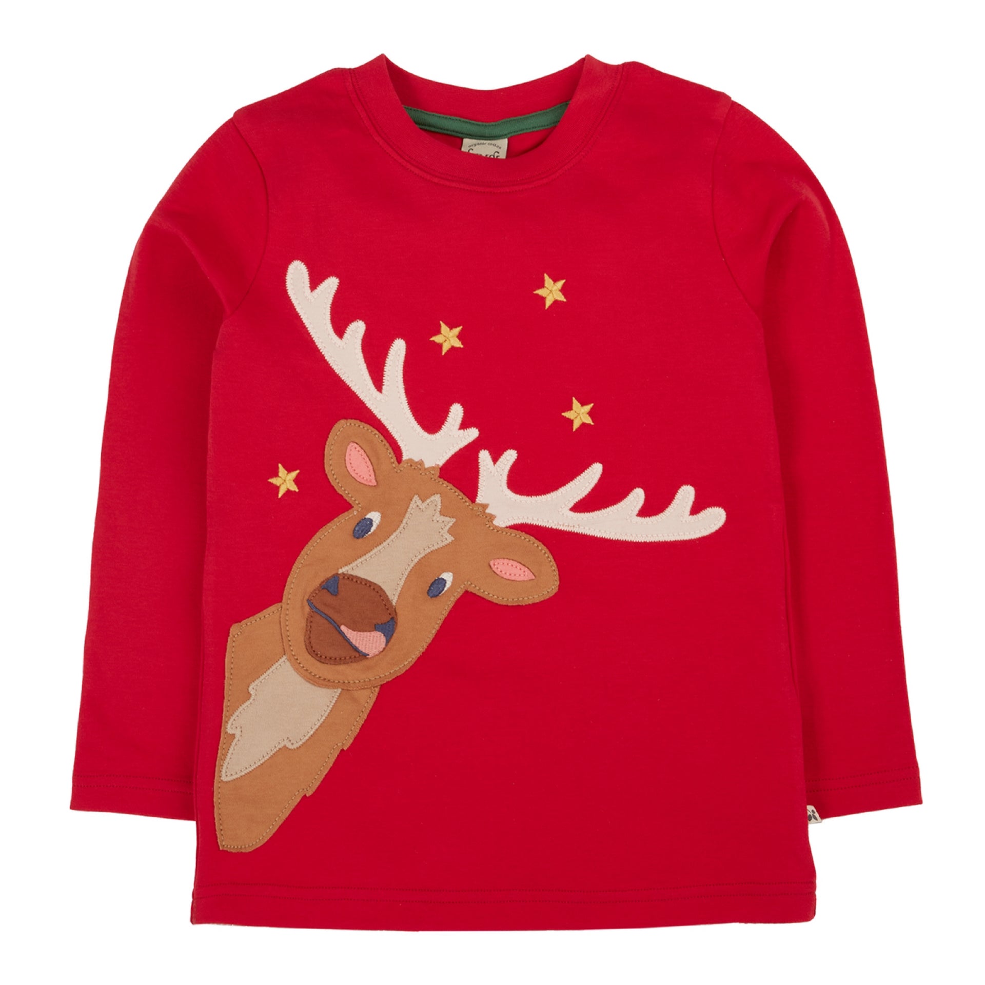 Frugi Terrific Circular Top Berry Red Caribou