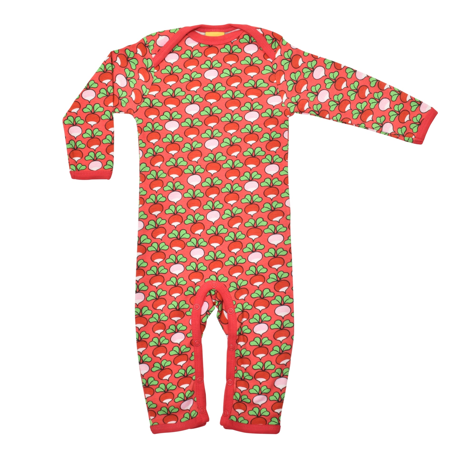 DUNS Sweden Lap Neck Suit Multi Radish Rouge Red