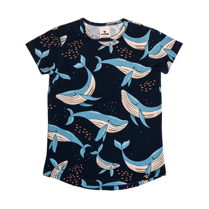 Mullido T-Shirt SS Navy Whale
