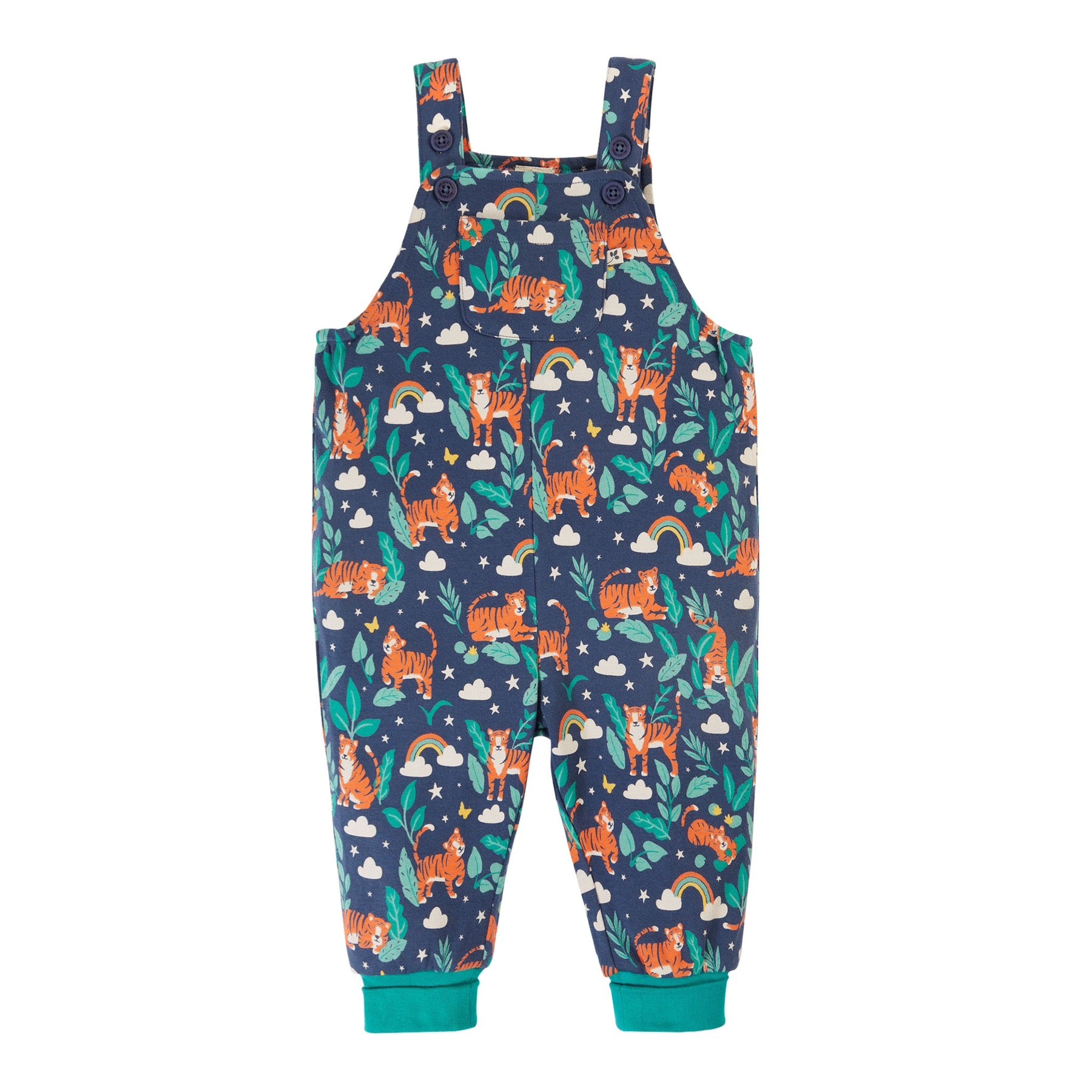 Frugi Parsnip Dungarees Roarsome!