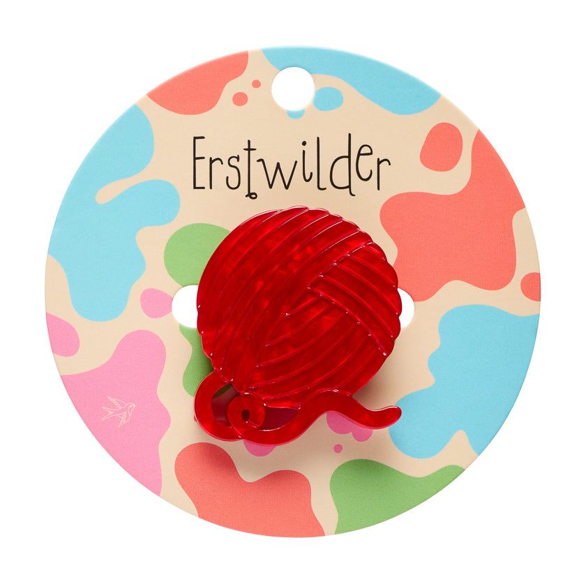 Erstwilder Ball of Yarn Simplified Mini Brooch