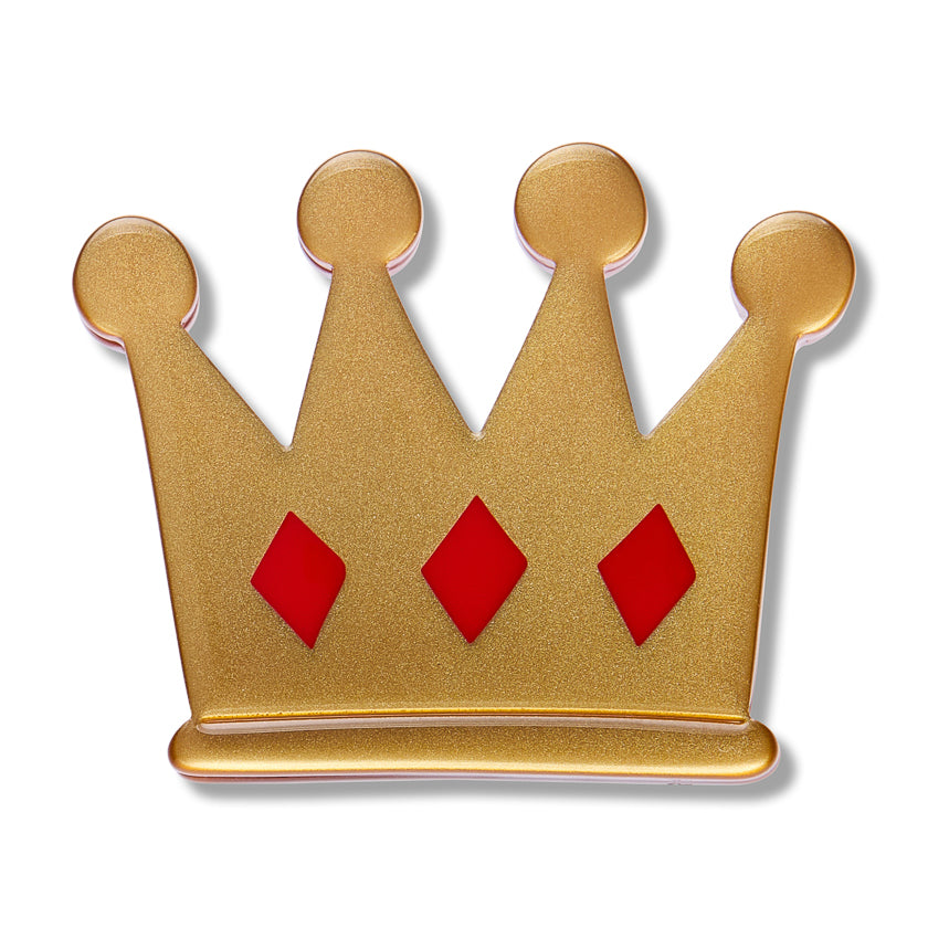 Erstwilder Crown Simplified Mini Brooch