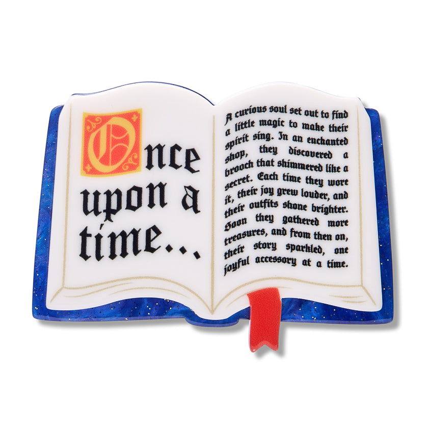 Erstwilder Open Book Simplified Mini Brooch