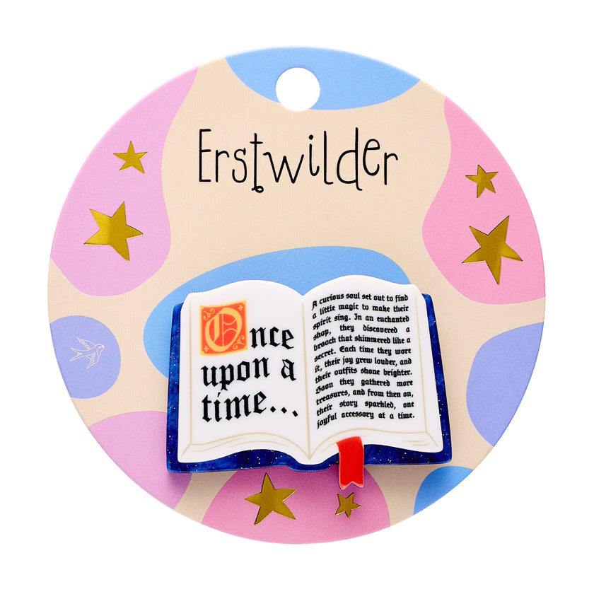 Erstwilder Open Book Simplified Mini Brooch