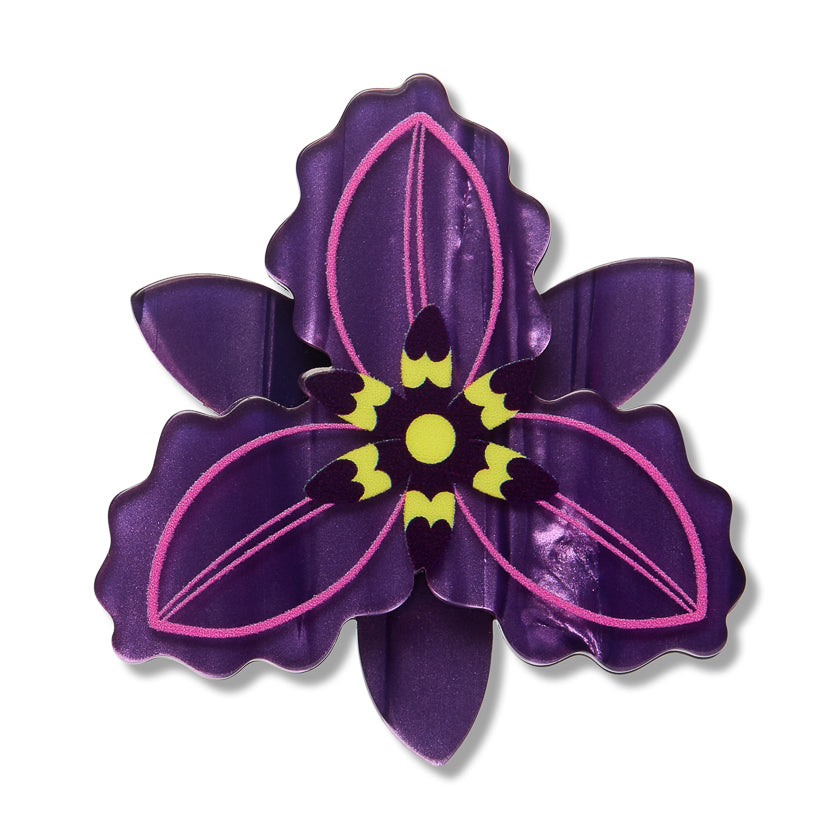 Erstwilder Chocolate Lily Simplified Mini Brooch