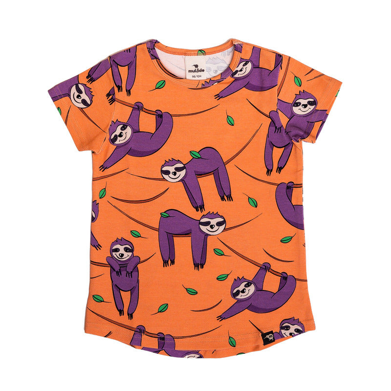 Mullido T-Shirt SS Orange Sloth
