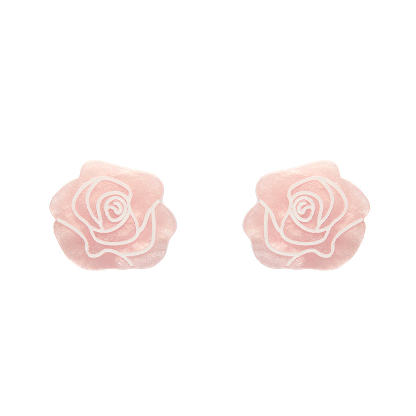 Erstwilder Eternal Rose Light Pink Essential Stud Earrings