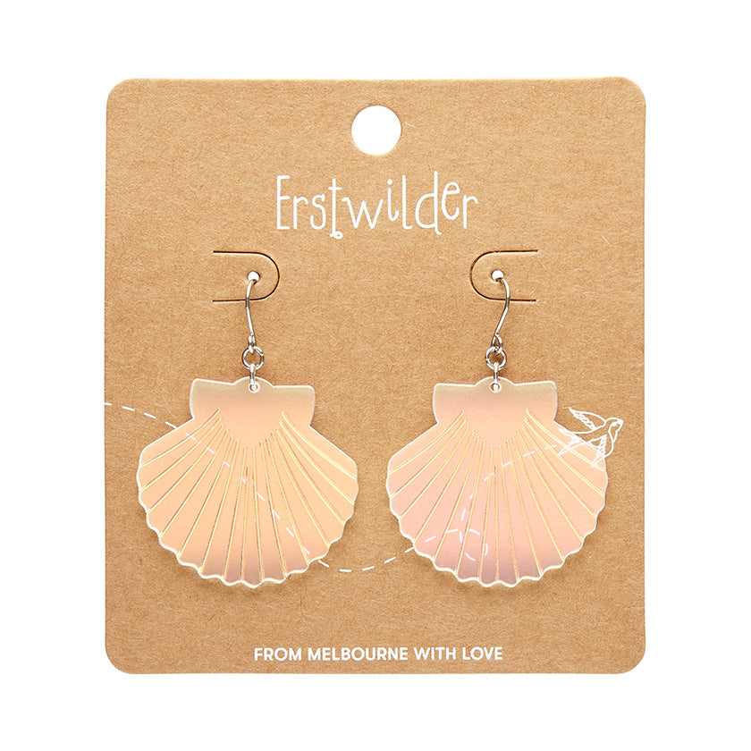 Erstwilder Sea Shell Iridescent Essential Drop Earrings