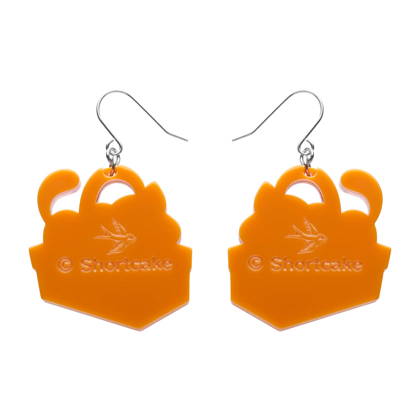 Erstwilder Cozy Custard Cat Drop Earrings