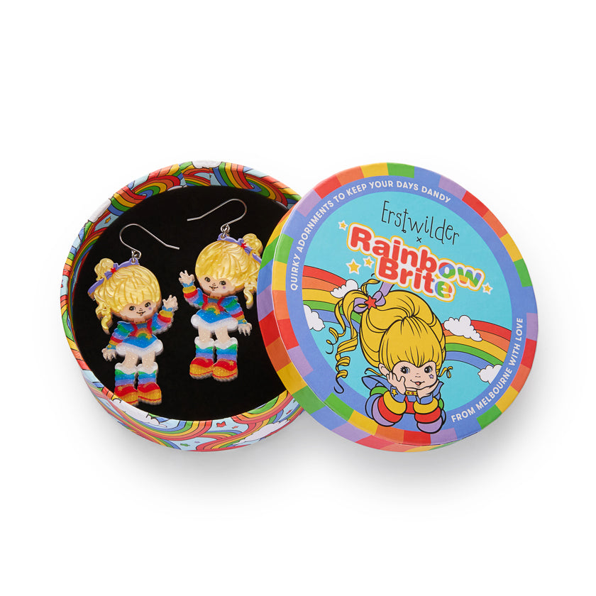 Erstwilder Rainbow Brite Says Hello Drop Earrings