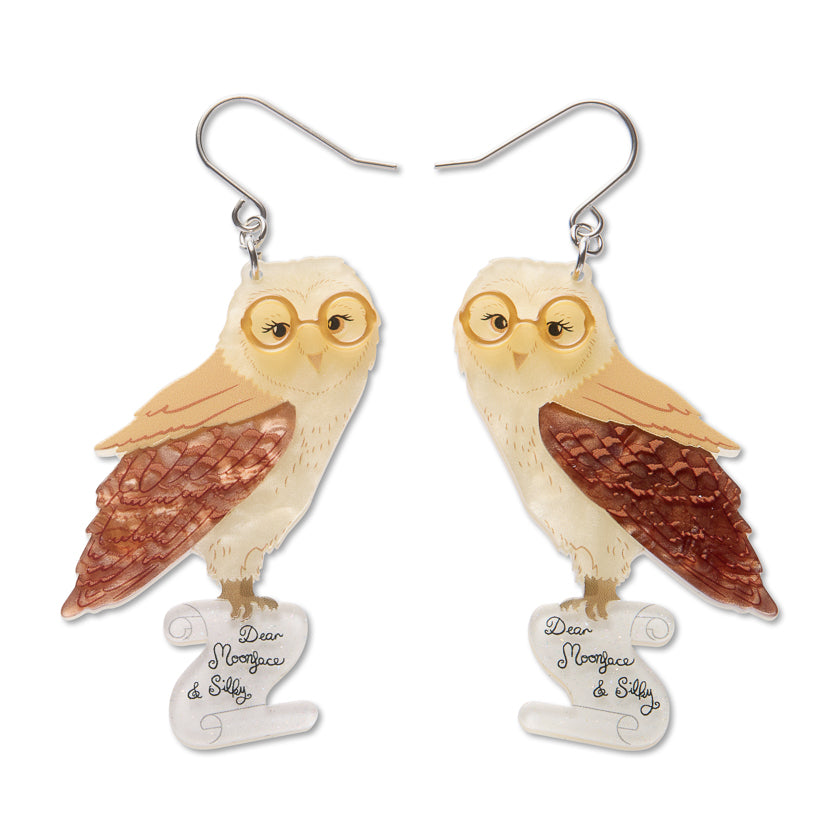 Erstwilder Barny Owl Drop Earrings
