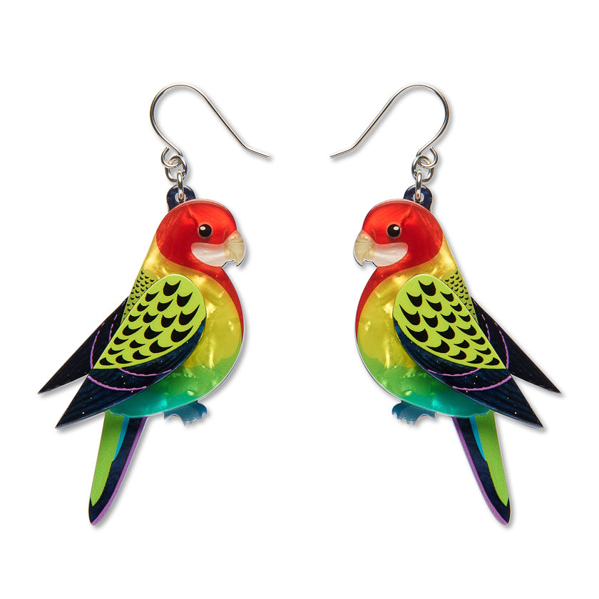 Erstwilder Eastern Rosella Drop Earrings