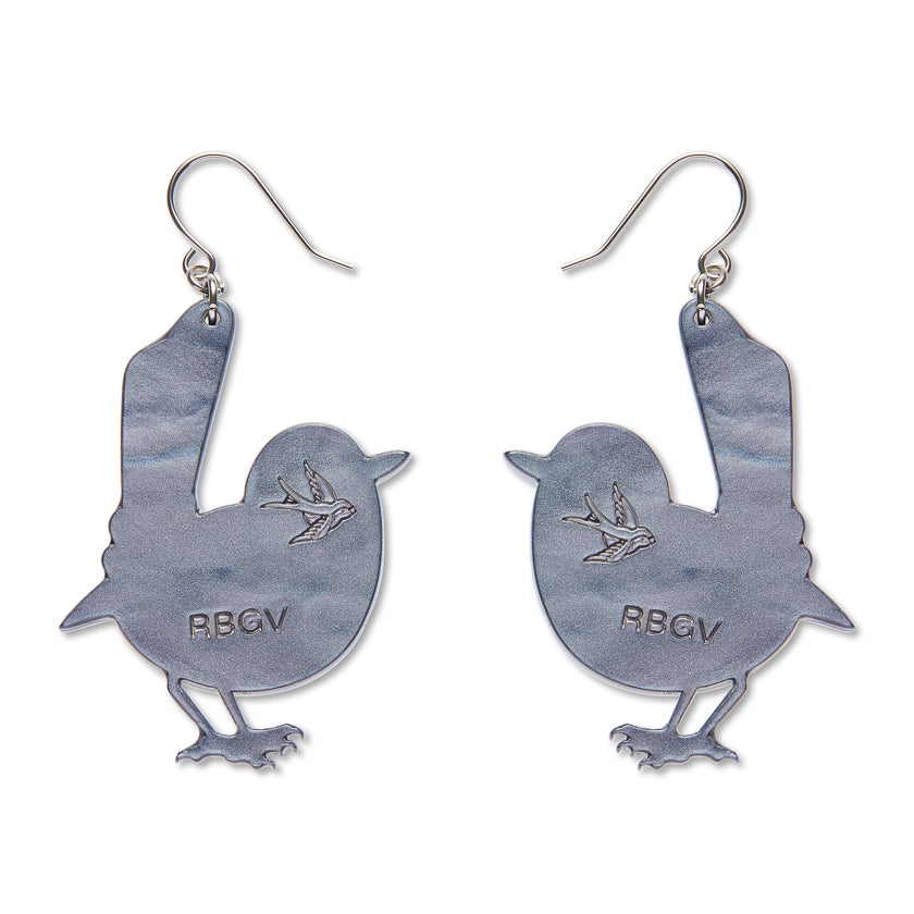 Erstwilder Superb Fairy Wren Drop Earrings