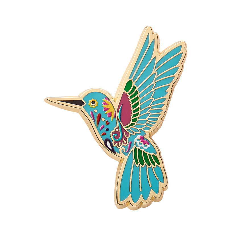 Erstwilder Frida's Hummingbird Enamel Pin